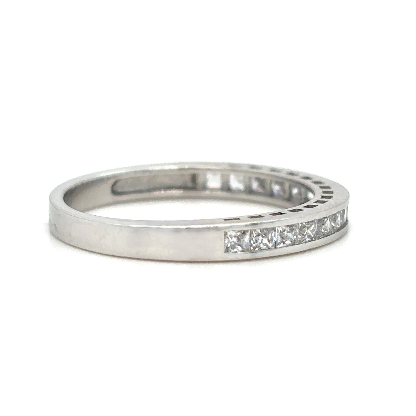 Avery- Princess Cut nestled in a channel setting - Prime & Pure