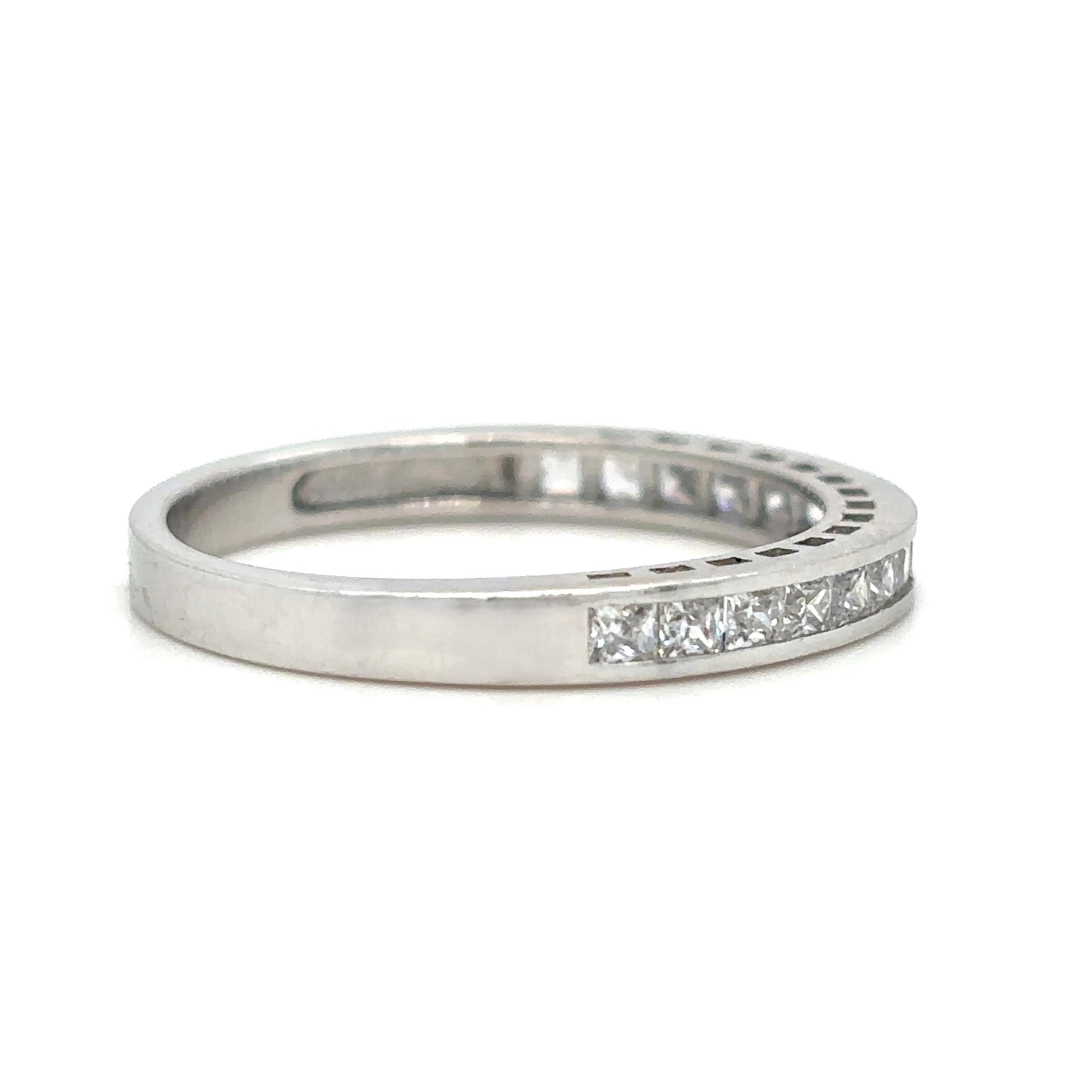 Avery- Princess Cut nestled in a channel setting - Prime & Pure