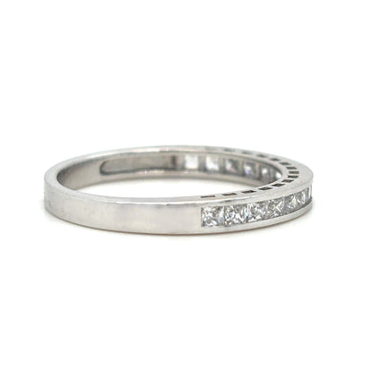 Avery- Princess Cut nestled in a channel setting - Prime & Pure