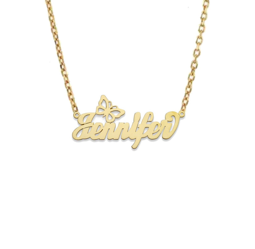 Personalised ButterflyName Necklace By Prime & Pure Australia