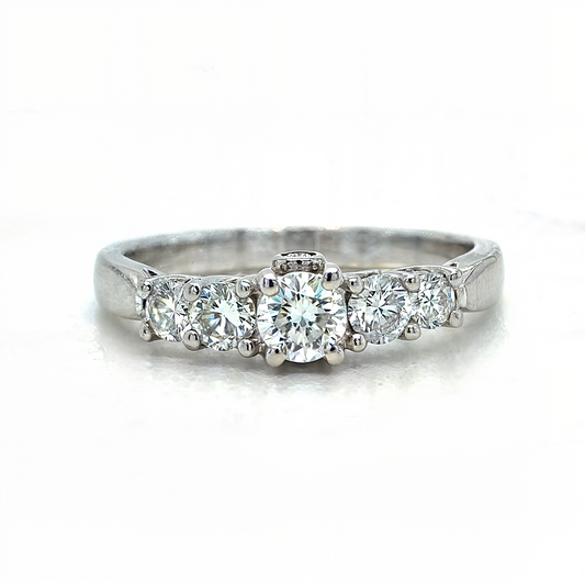 Chiara – 5 Stones Round Brilliant Ring in a tree setting - Prime & Pure