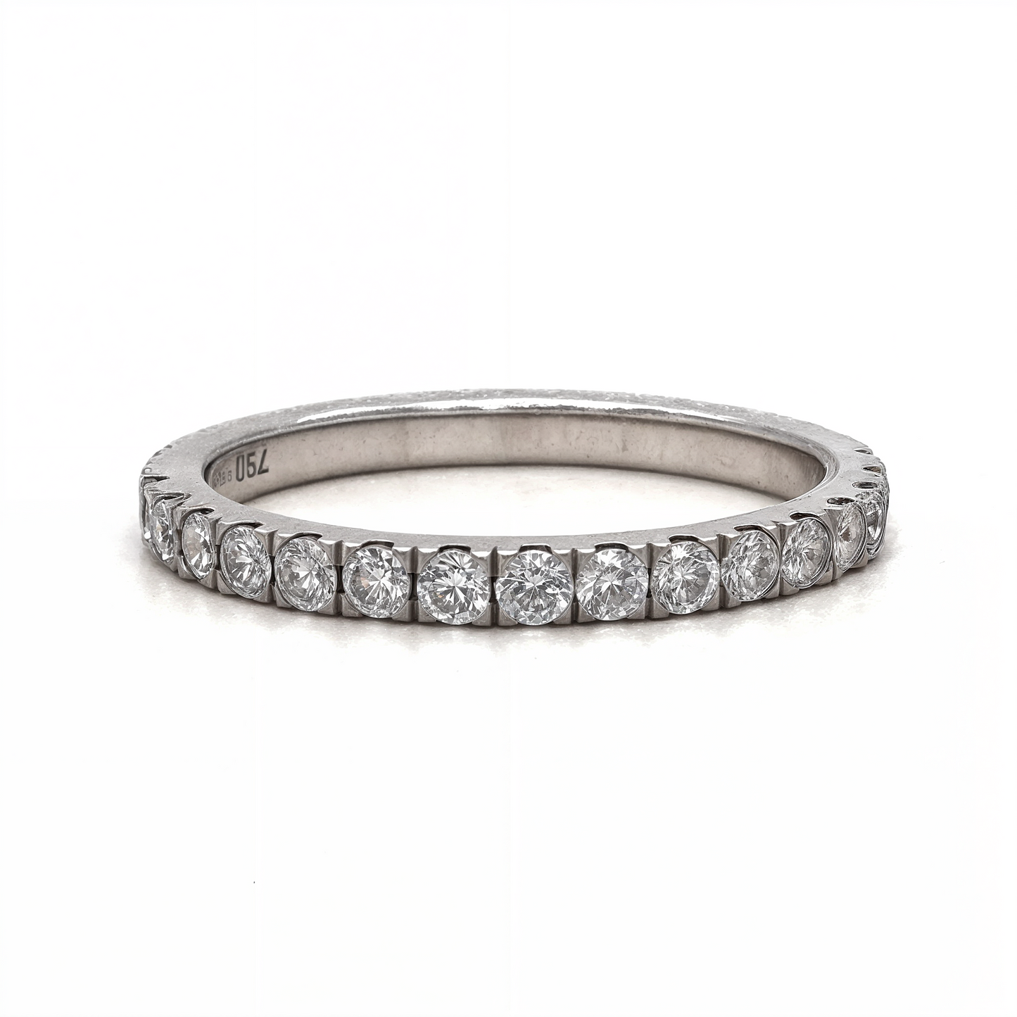 Olga - Half Pavé Wedding Ring - Prime & Pure