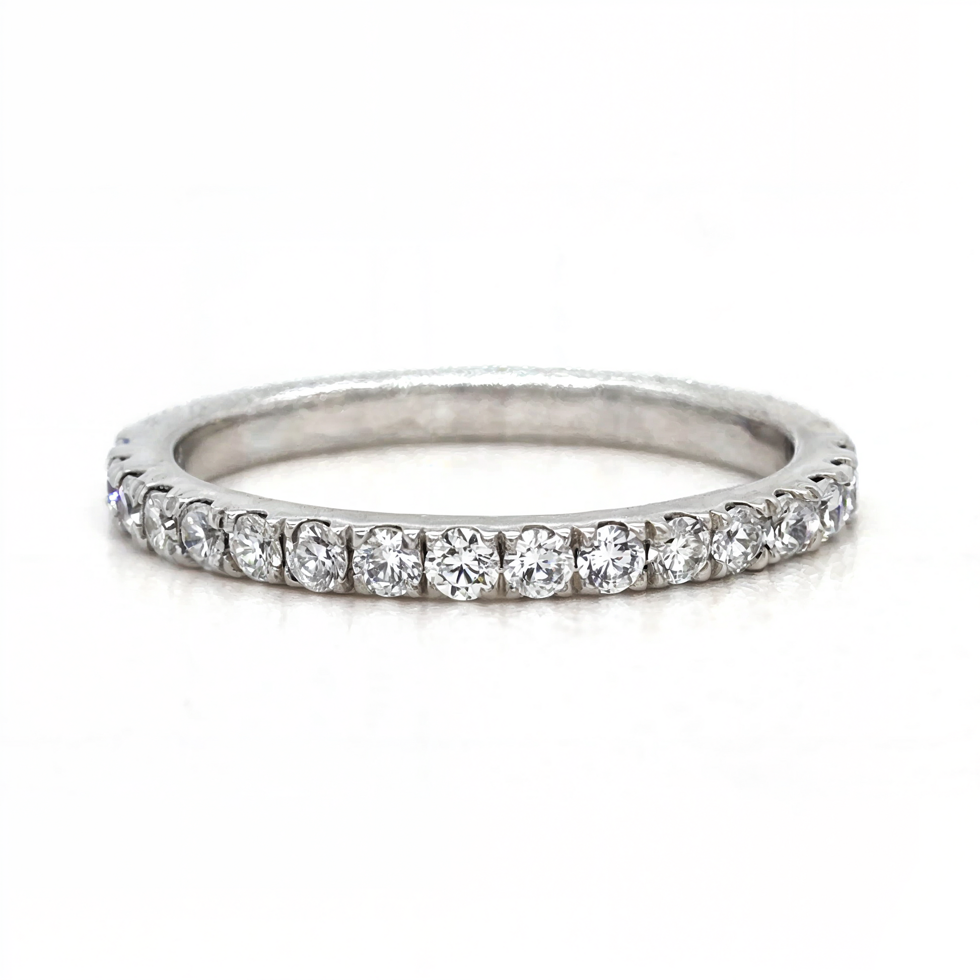 Dana - Half Pavé Wedding Ring - Prime & Pure