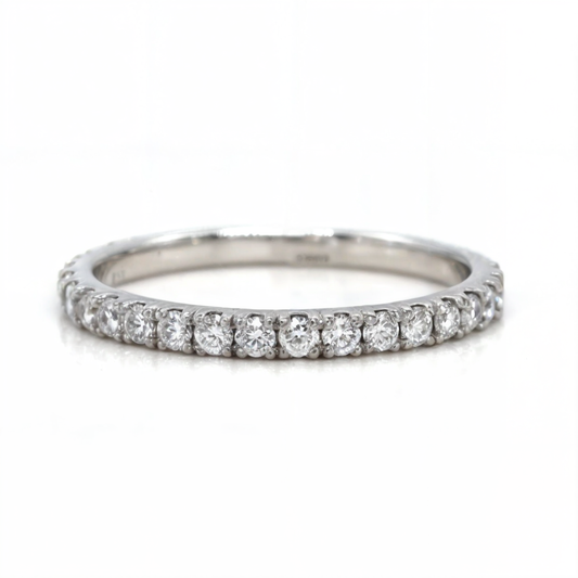 Joanna - Round Diamond Band Pave Set Ring - Prime & Pure