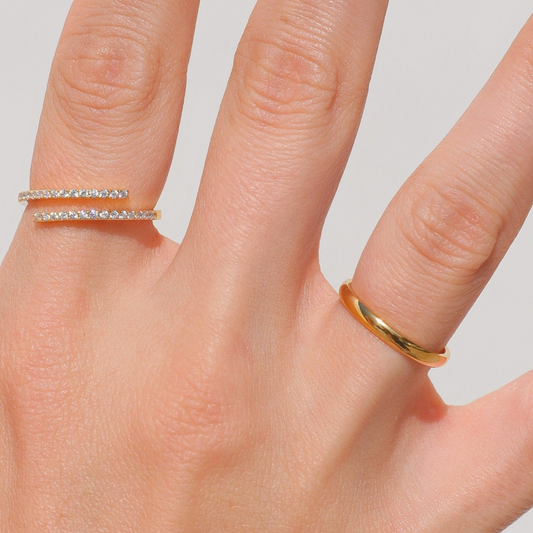 Open Band Round cut Diamond Ring - Prime & Pure