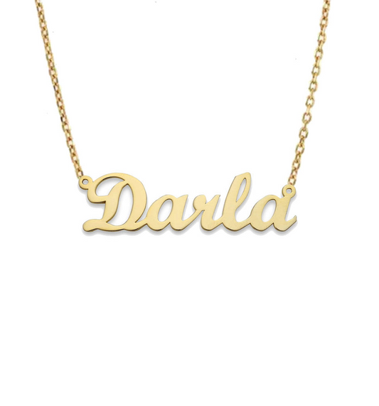 Normal Script Personalised Name Necklace By Prime & Pure Australia