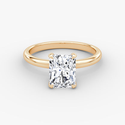 Radiant Cut Diamond Solitaire Ring - Prime & Pure