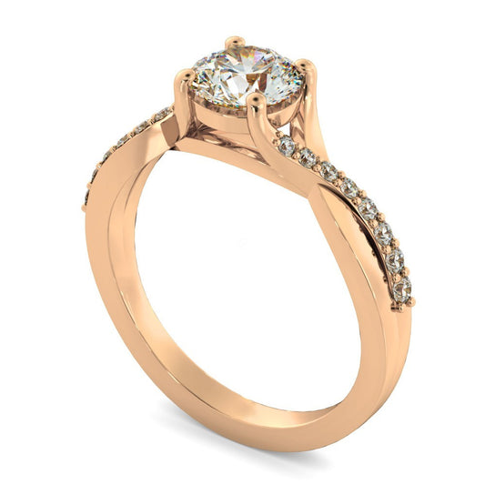 Round Cut Diamond Pave Bands Ring ST4 - Prime & Pure