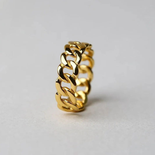 Adjustable Cuban Link Ring - Prime & Pure