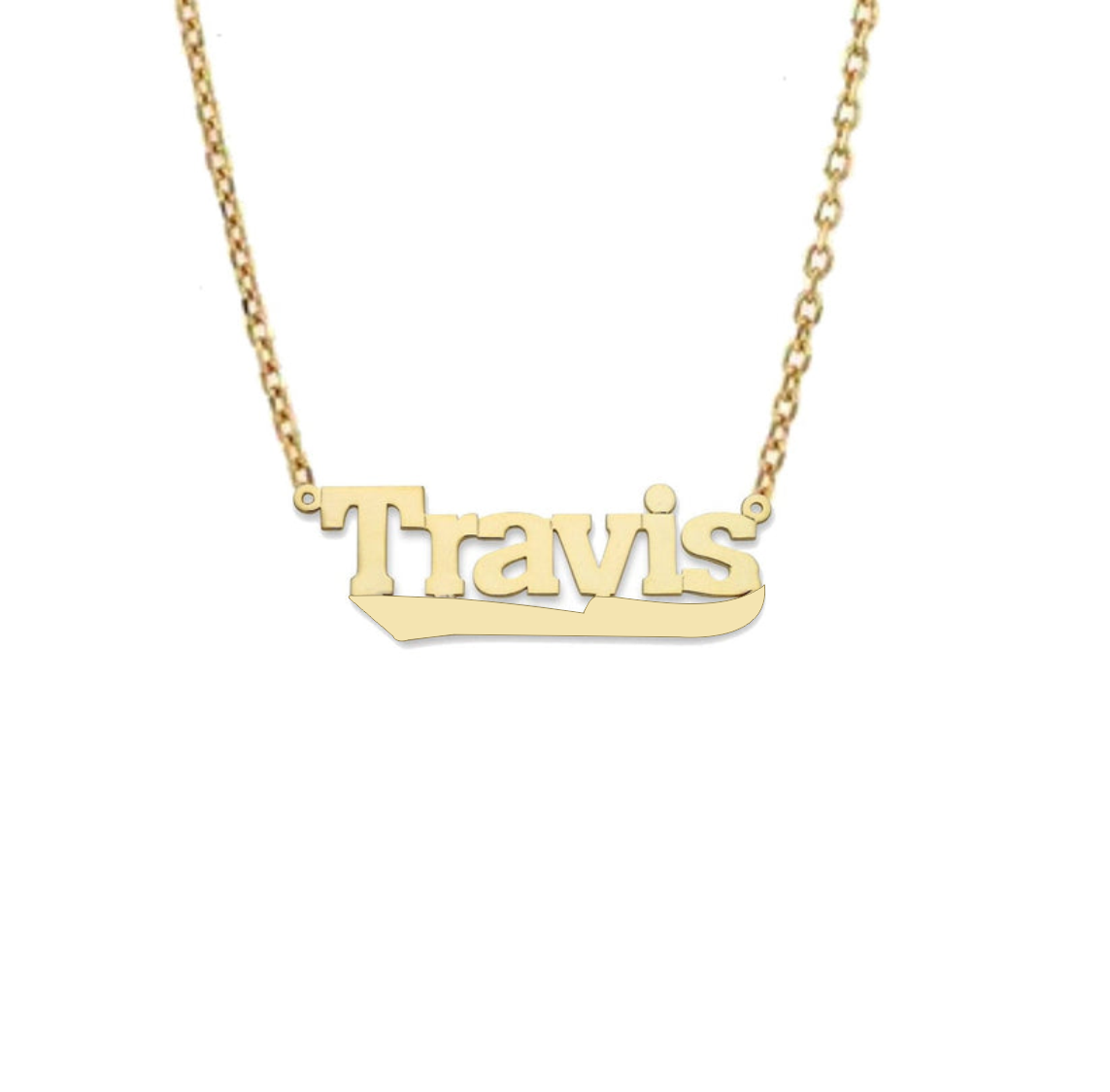 Straight Wave Personalised Name Necklace By Prime & Pure Australia
