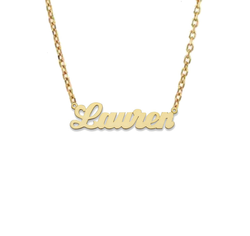 ThickScript Personalised Name Necklace By Prime & Pure Australia
