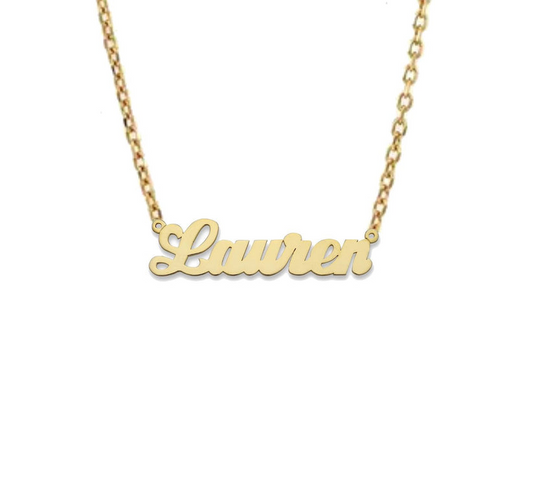 ThickScript Personalised Name Necklace By Prime & Pure Australia
