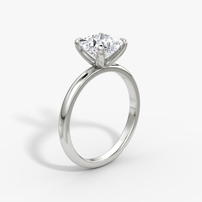 Princess Cut Diamond Solitaire Ring - Prime & Pure