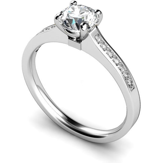 Round Cut Diamond Pave Bands Ring ST7 - Prime & Pure