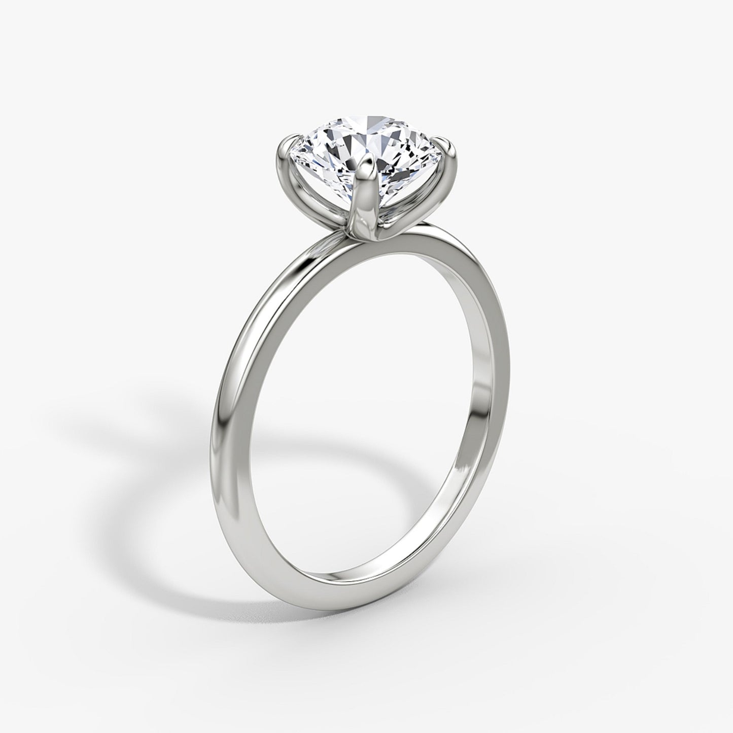 Round Brilliant Cut Diamond Solitaire Ring - Prime & Pure