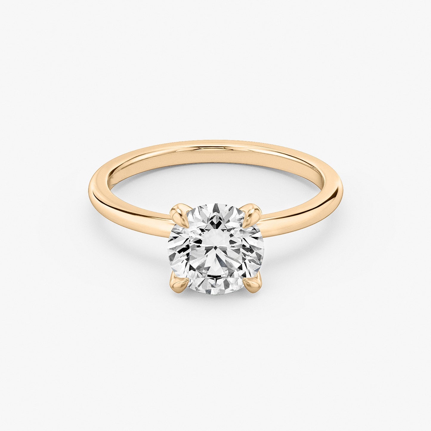 Round Brilliant Cut Diamond Solitaire Ring - Prime & Pure