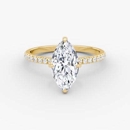 Marquise Cut Diamond Pave Band Ring - Prime & Pure