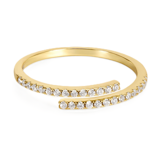 Open Band Round cut Diamond Ring - Prime & Pure