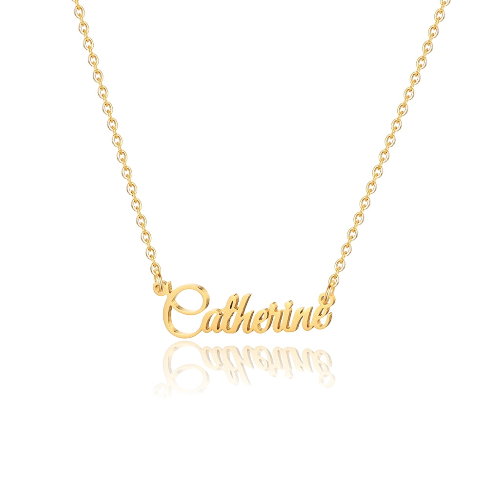 18k Gold Name Necklace by Prime & Pure Jewellery Australia
