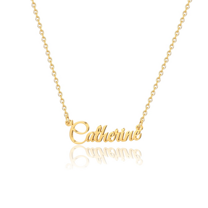 18k Gold Name Necklace by Prime & Pure Jewellery Australia