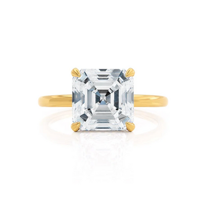 Everly – Asscher Solitaire with Plain Band