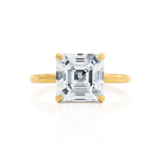 Everly – Asscher Solitaire with Plain Band