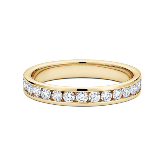 Channel-Set Diamond Wedding Ring - Prime & Pure