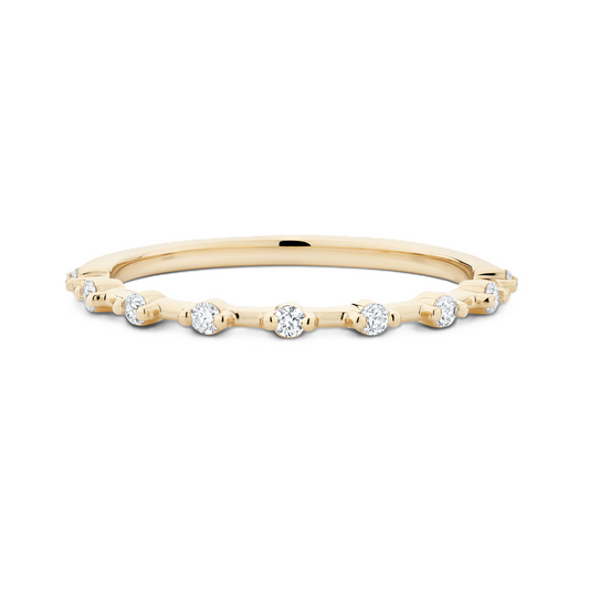 Shared-Prongs Diamond Wedding Ring - Prime & Pure