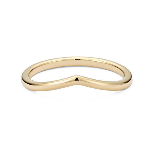Ruby - Curved Wedding Ring - Prime & Pure