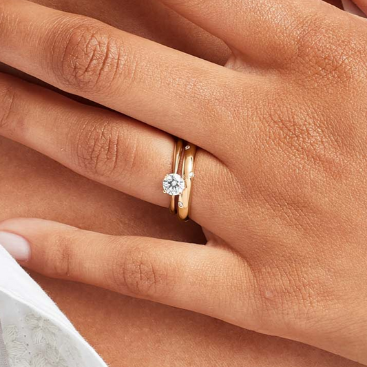 Bombé Diamond Wedding Ring - Prime & Pure