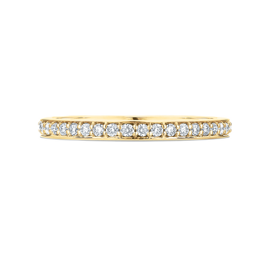 Bright-Cut Diamond Wedding Ring - Prime & Pure