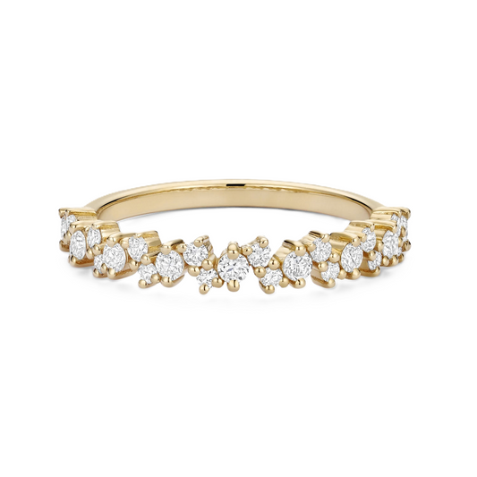 Diamond Cluster Wedding Ring - Prime & Pure