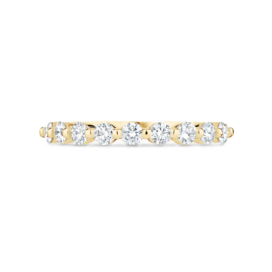 Shared-Prongs Diamond Pavé Ring - Prime & Pure