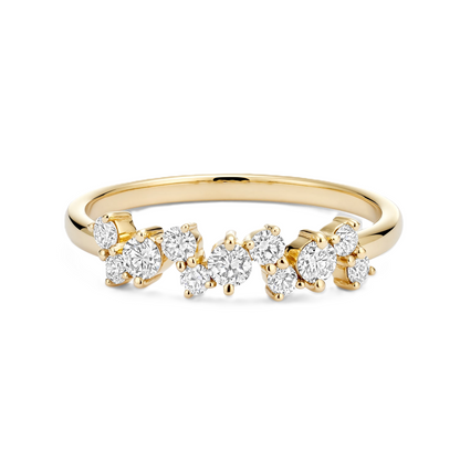 Short Cluster Diamond Pavé Ring - Prime & Pure