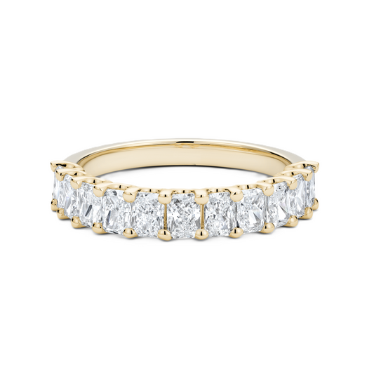 Radiant-Cut Half-Eternity Ring - Prime & Pure