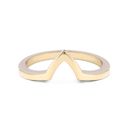 Violette- V-Curved Wedding Ring - Prime & Pure