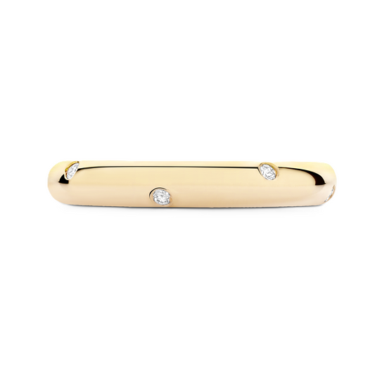 Bombé Diamond Wedding Ring - Prime & Pure