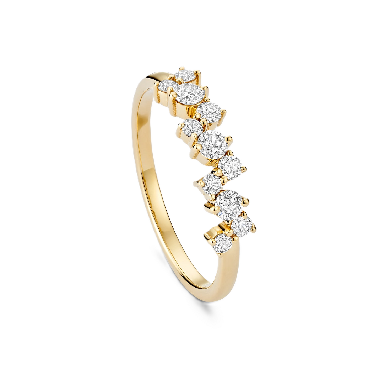 Short Cluster Diamond Pavé Ring - Prime & Pure