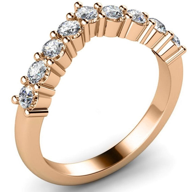 Shared Prong Diamond Wedding Band - Prime & Pure