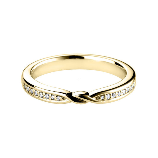 Middle Rope Round cut Diamond Band Ring - Prime & Pure