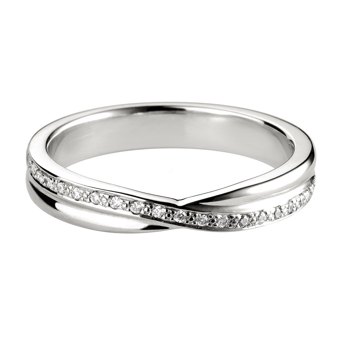 Infinity Shape Round cut Diamond Band Ring - Prime & Pure
