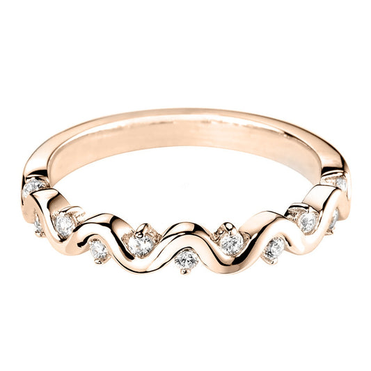 Wave Front Diamond Band Eternity Ring - Prime & Pure