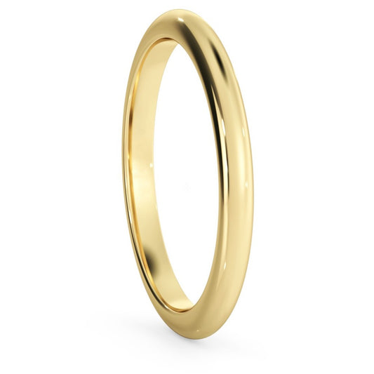 D-Cut Wedding Ring - 2mm width - Prime & Pure