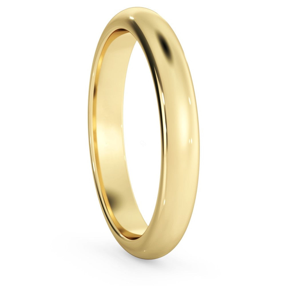 D-Cut Wedding Ring - 3mm width - Prime & Pure