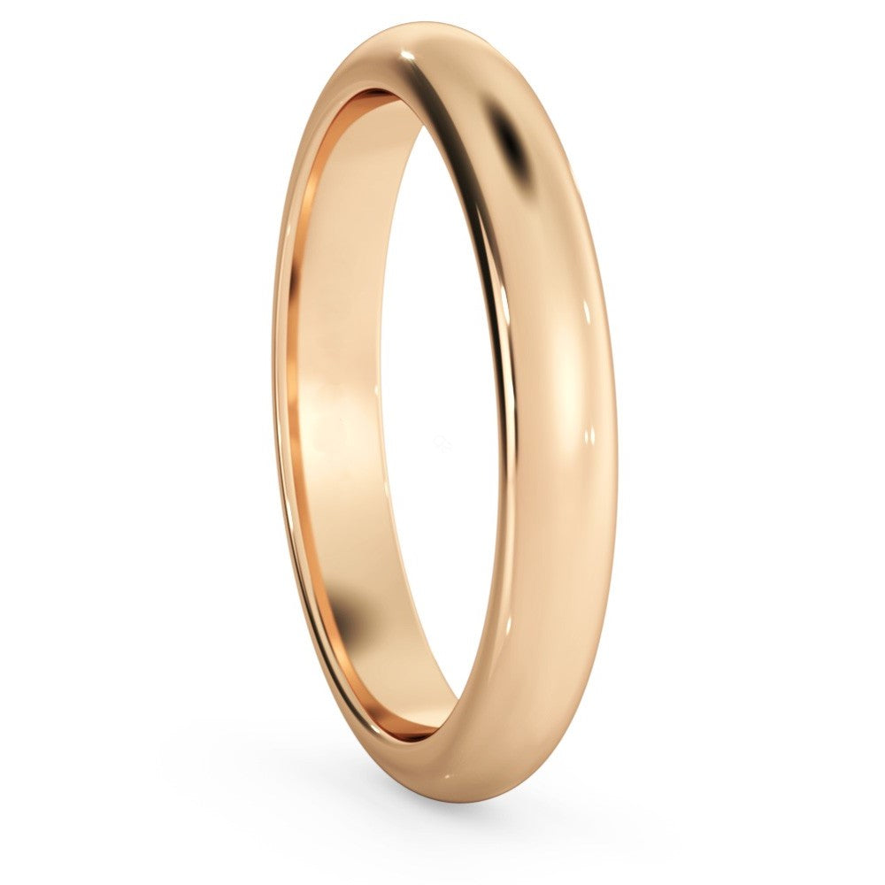 D-Cut Wedding Ring - 3mm width - Prime & Pure