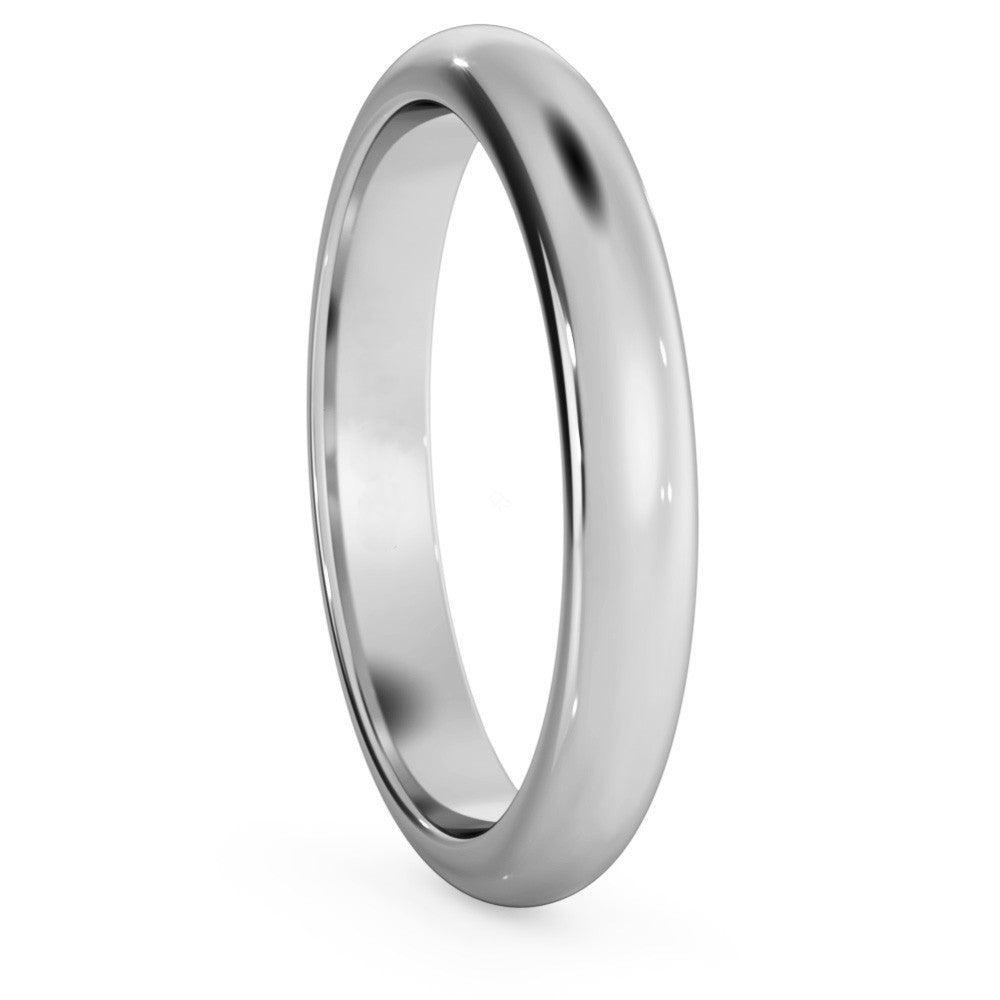 D-Cut Wedding Ring - 3mm width - Prime & Pure