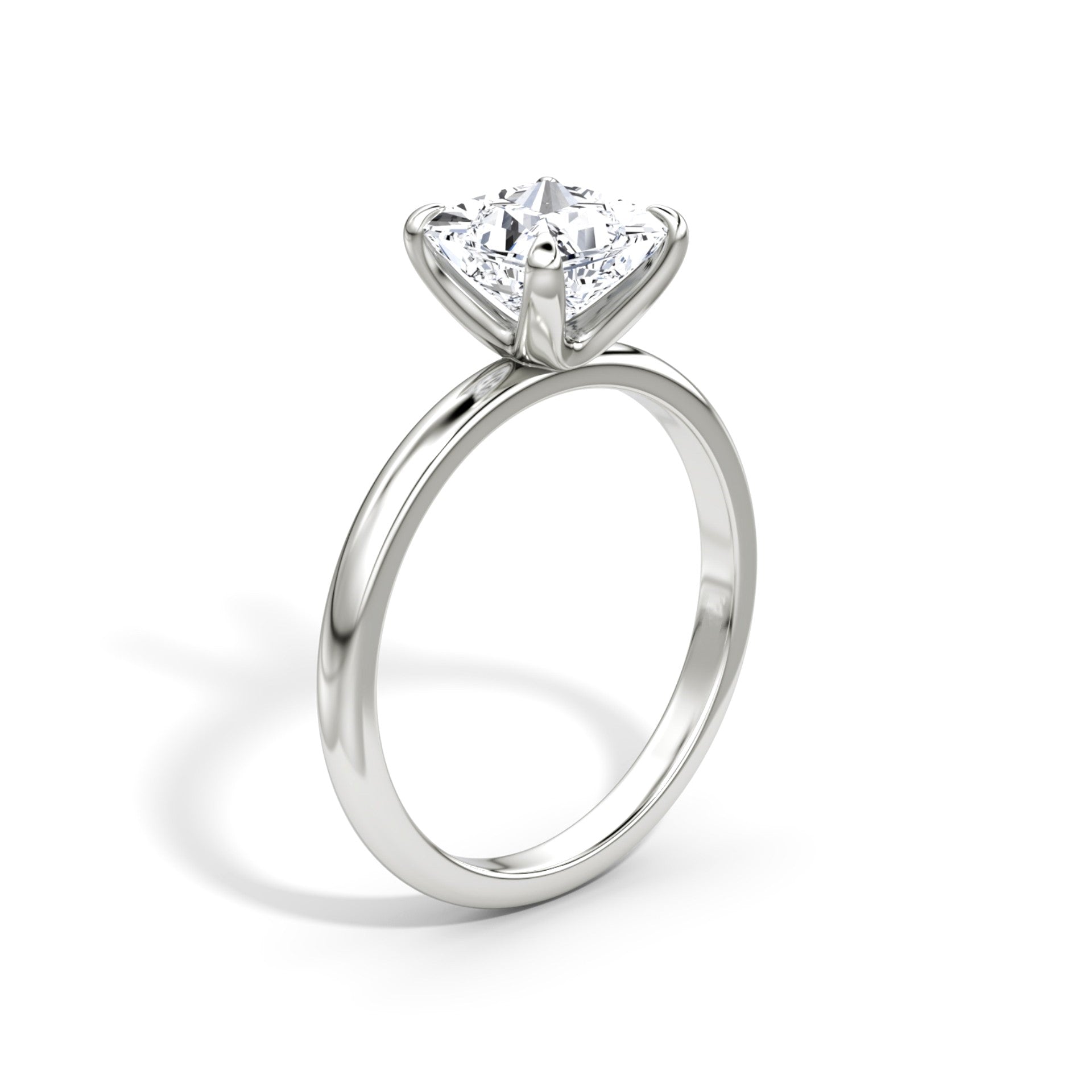 Princess Cut Diamond Solitaire Ring - Prime & Pure