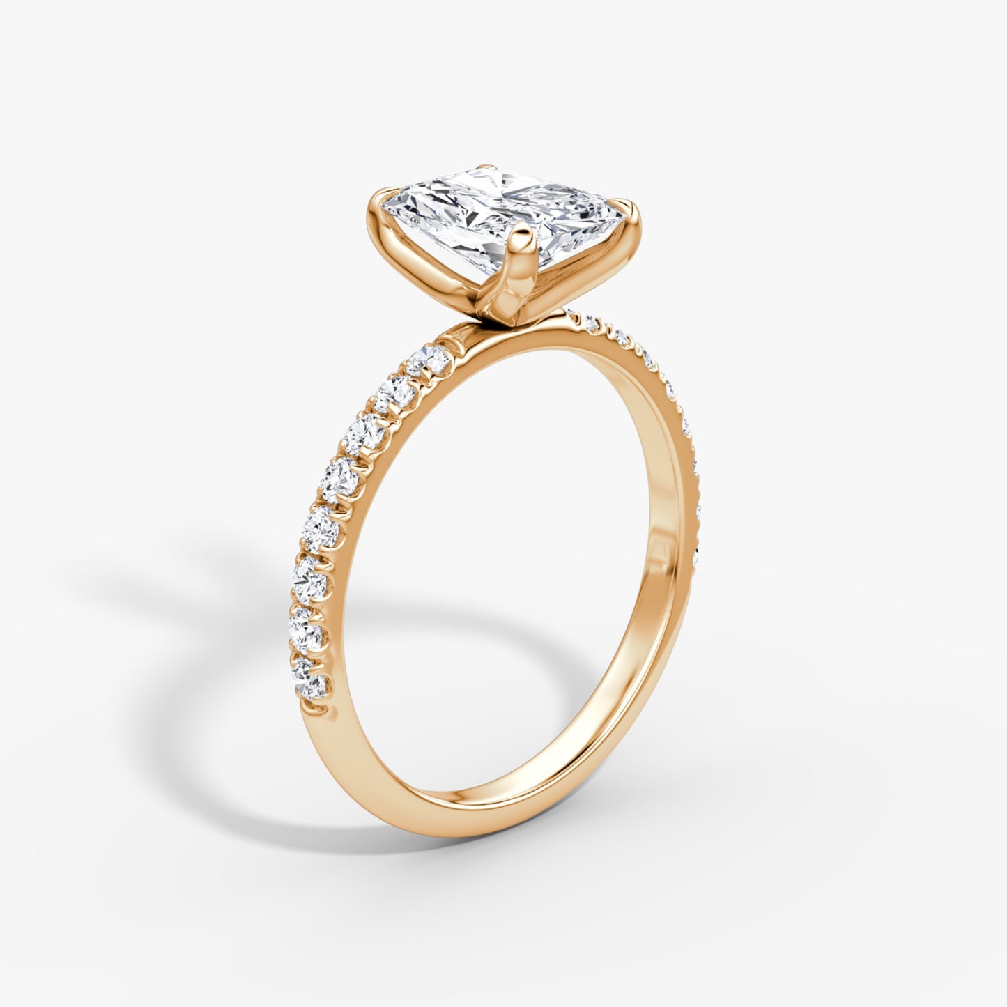 Radiant Cut Diamond Pave Band Ring - Prime & Pure