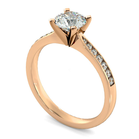 Round Cut Diamond Pave Bands Ring ST5 - Prime & Pure