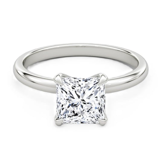 Princess Cut Diamond Solitaire Ring - Prime & Pure